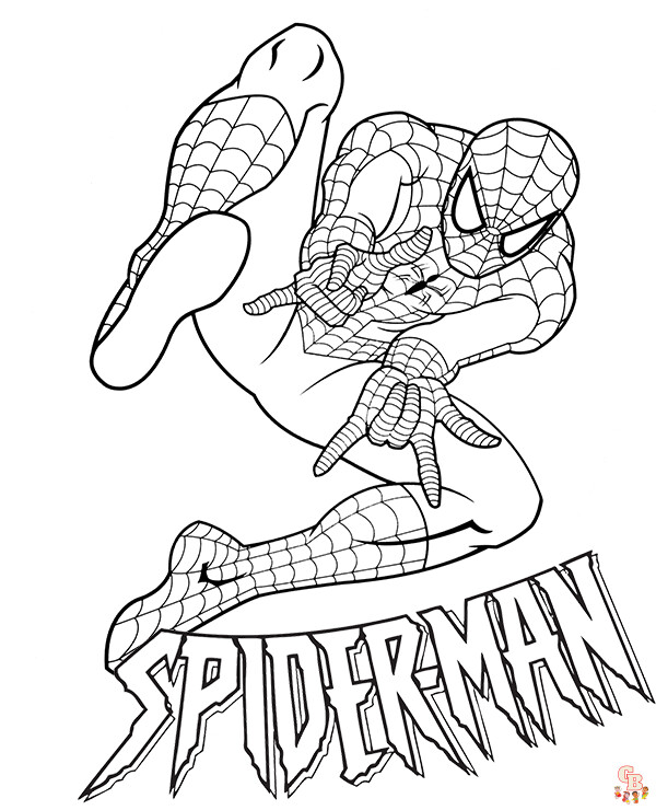 spider man images coloring pages