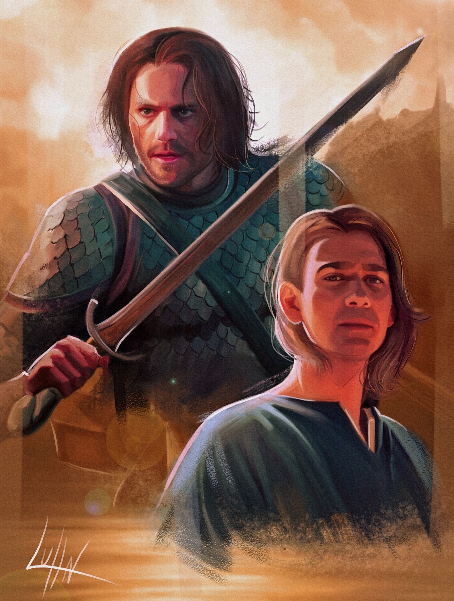 ArtStation Halbrand & Isildur, Rings of Power