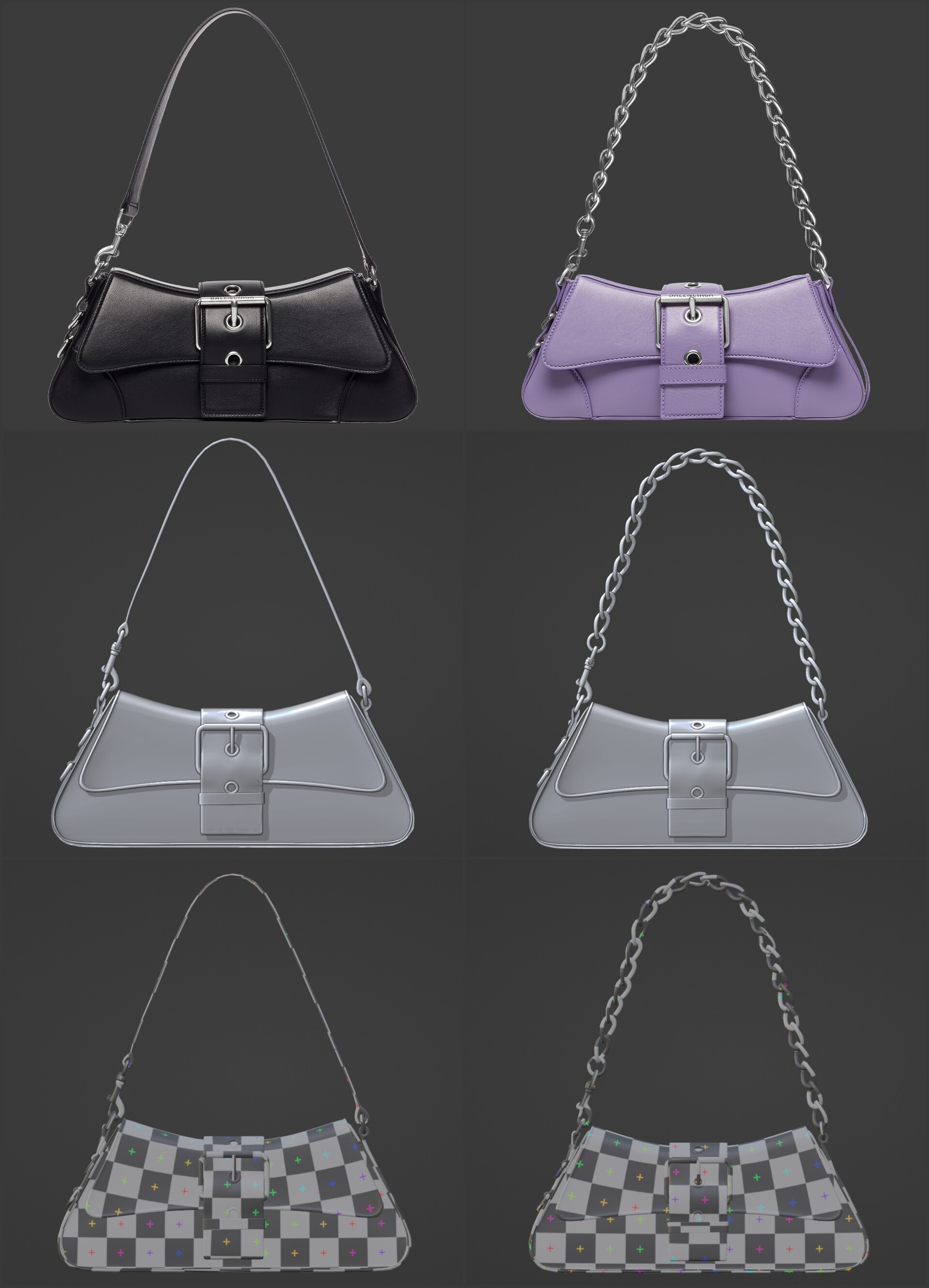 Dior Street Chic Bag White Leather 3D model