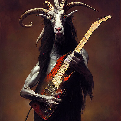 Dark philosophy darkphilosophy a possessed anthropomorphic goat demon playing t feefea80 9766 4bf5 807b 65b863c4e377
