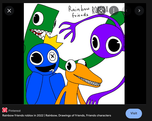 ArtStation - Rainbow Friends: Purple, Green and Orange Model and