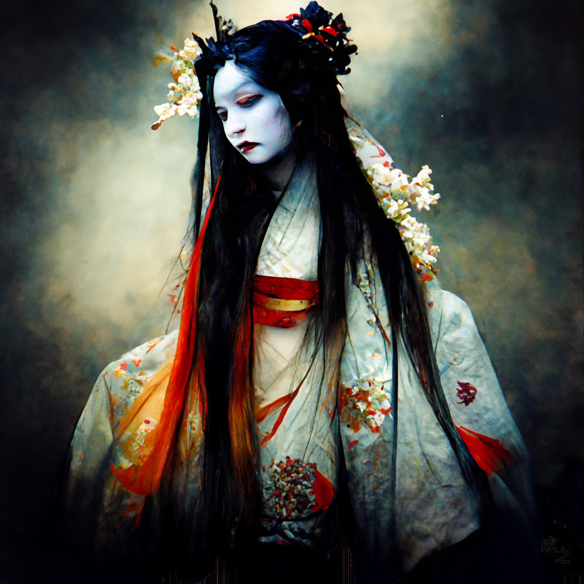 ArtStation - TAKIYASHA-HIME (JAPANESE WITCH WHO DEVISED THE RITUAL OF ...