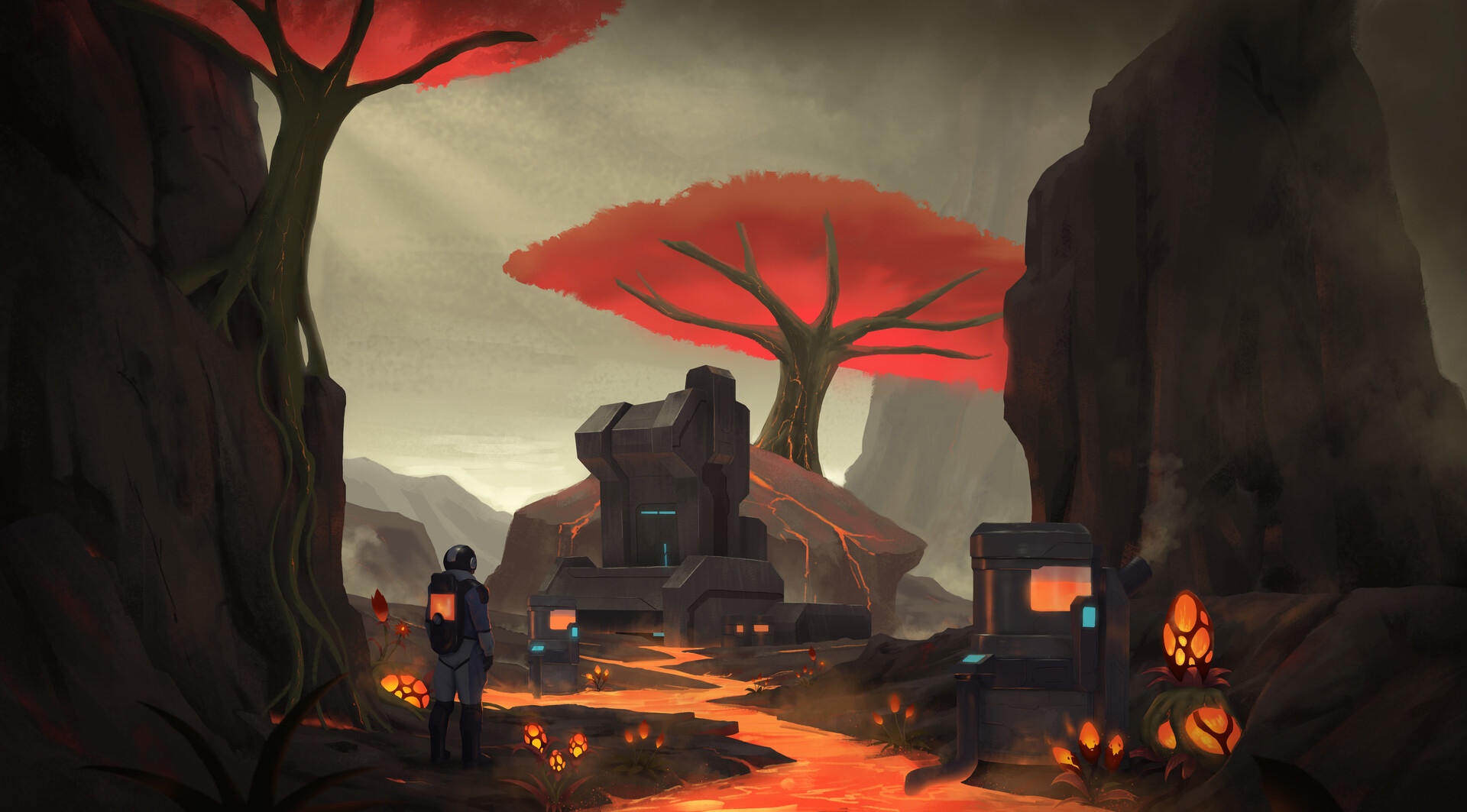 ArtStation Lava scene