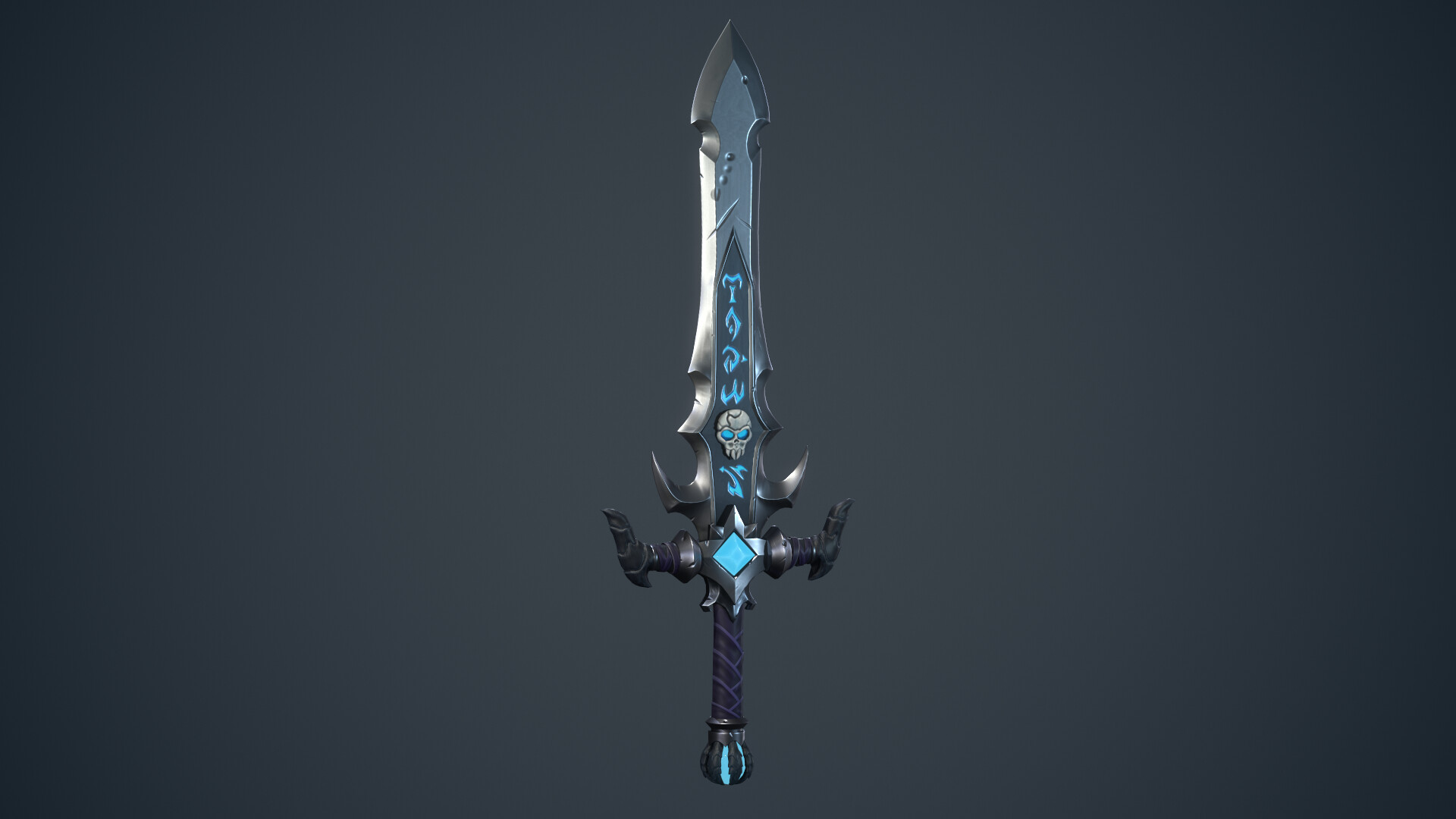 ArtStation - Stylized death knight sword