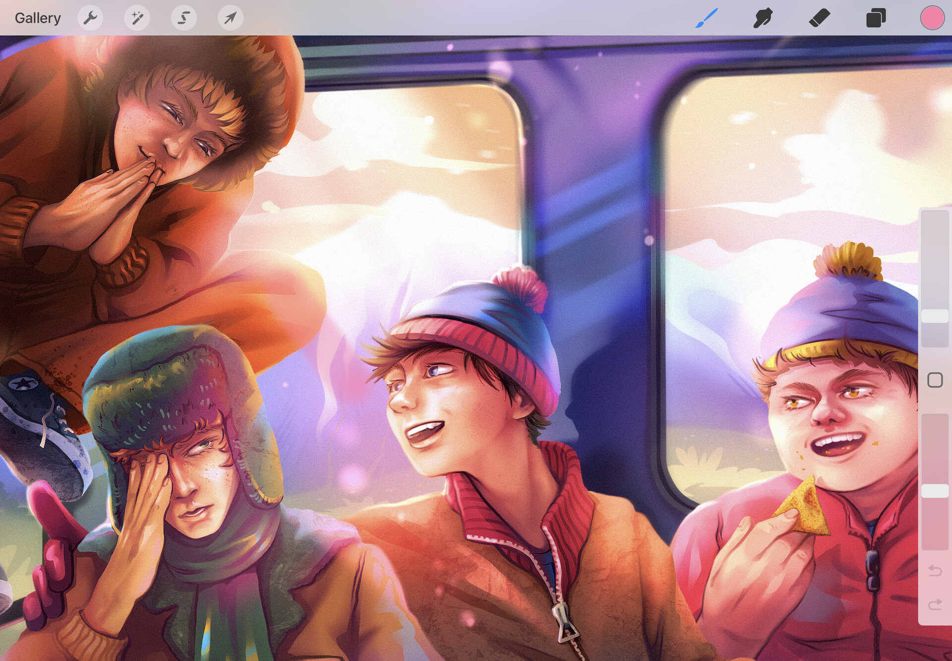 ArtStation - Kenny, Kyle, Stan and Eric (South Park)