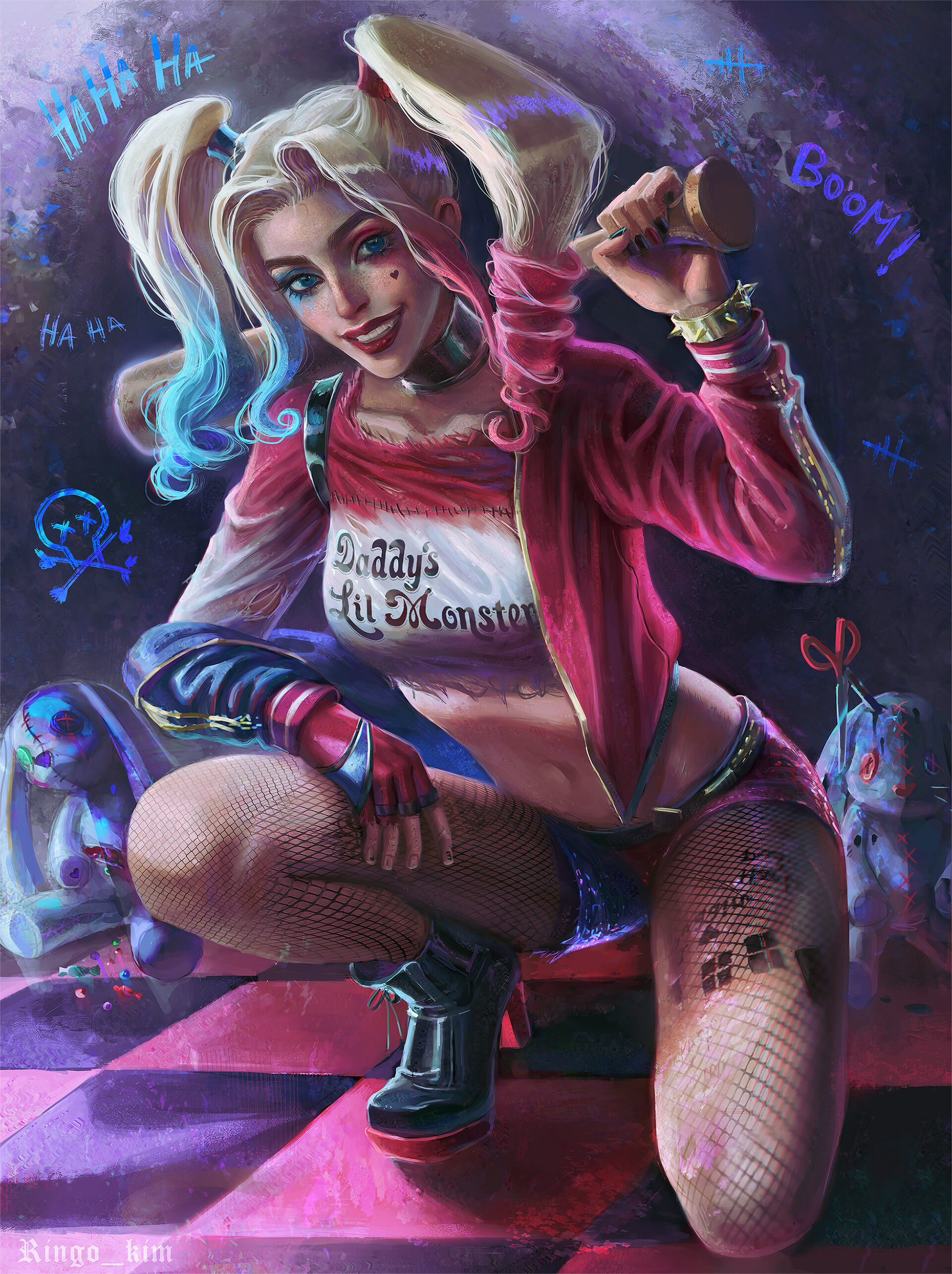 Harley quinn art