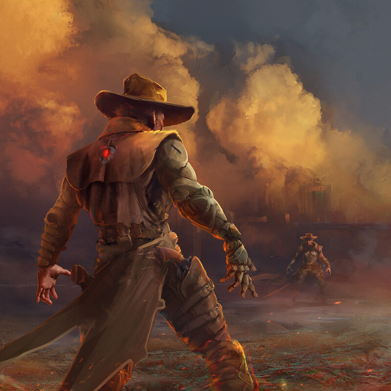 The Sheriff 4: A post-apocalyptic sci-fi western cover art