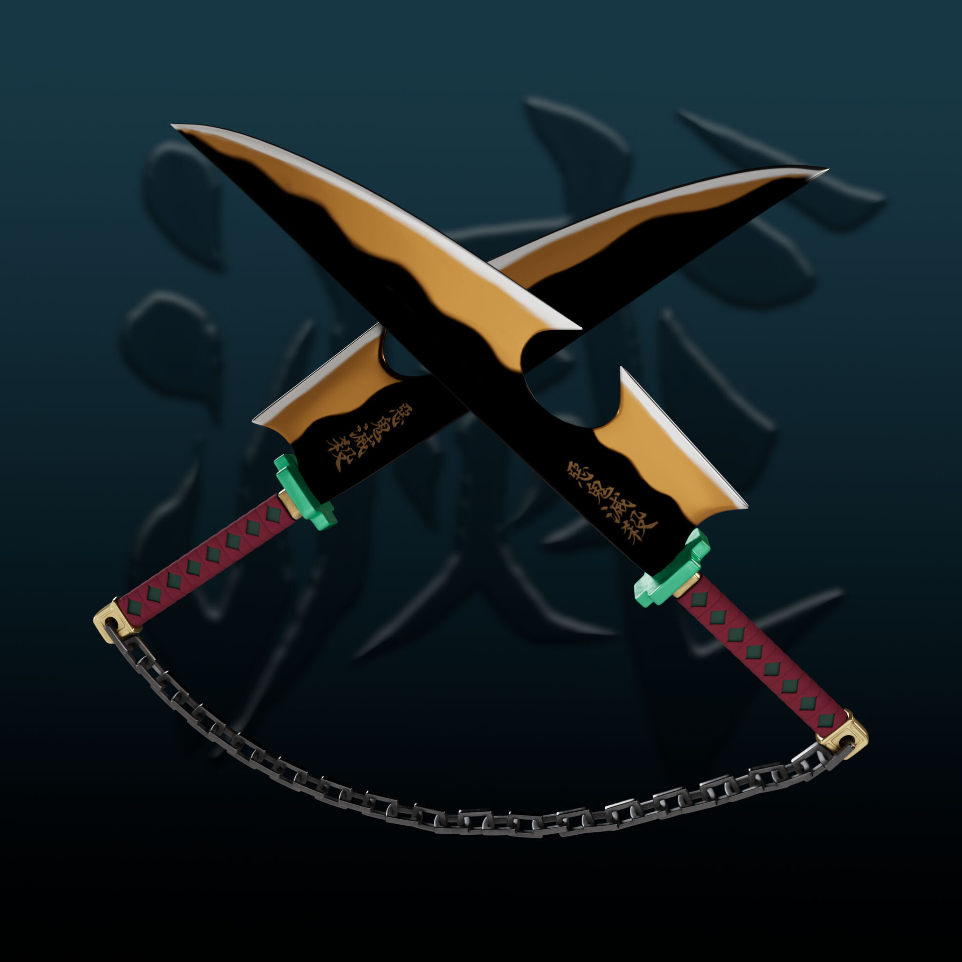 Tengen Uzui Sword Template