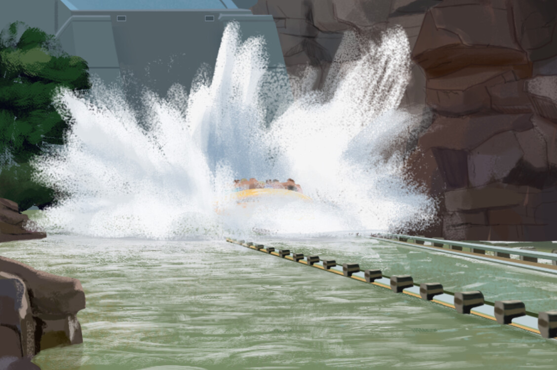 Jurassic Park ride at Universal Studios Hollywood