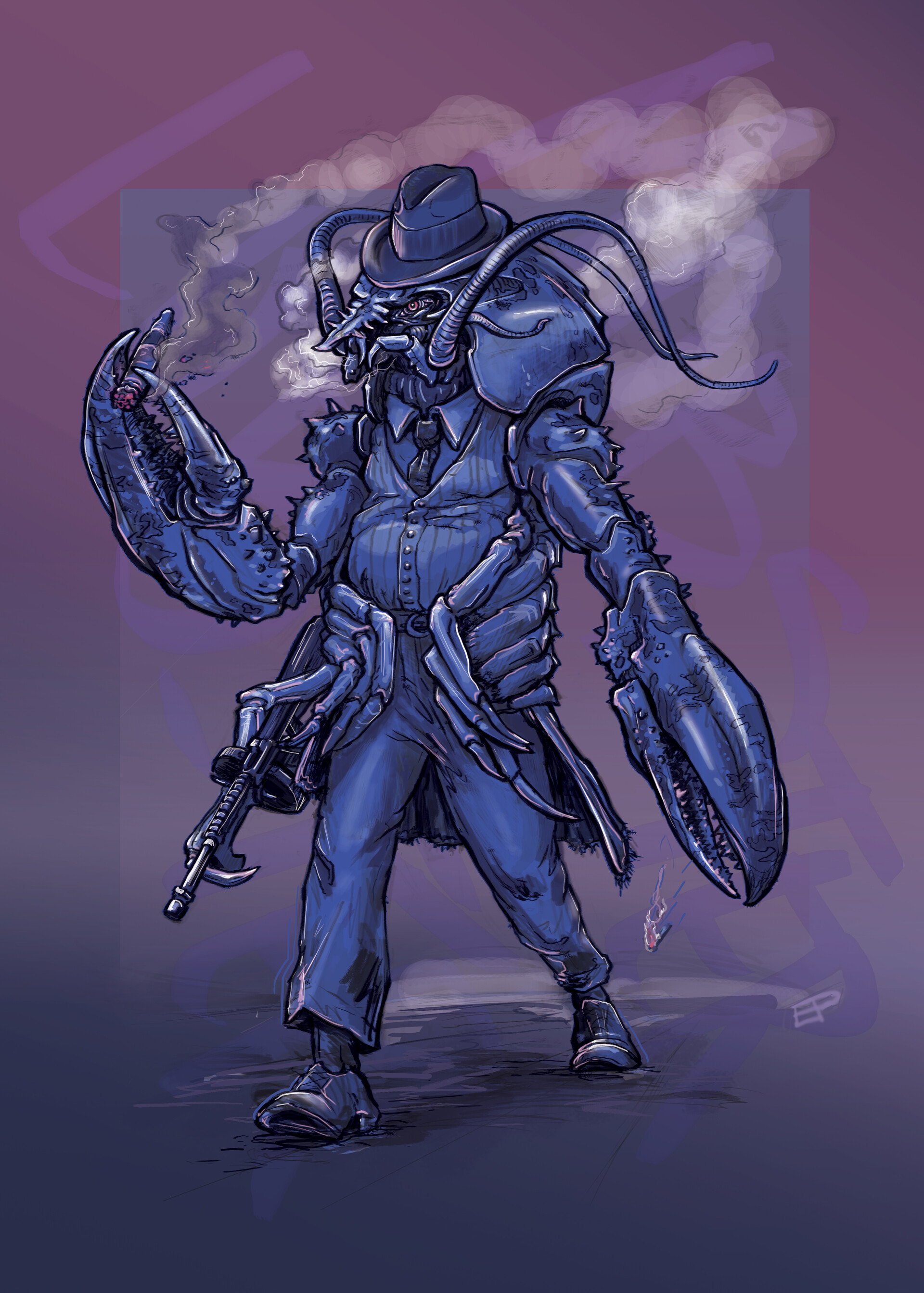 ArtStation Mobster Lobster // Crustacean Nation