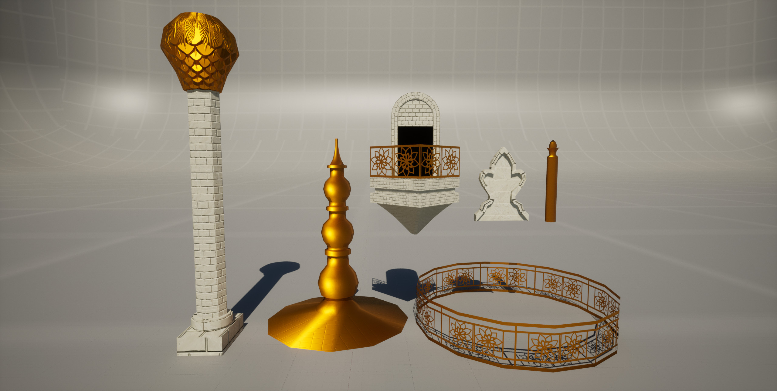 modular parts for mosque details