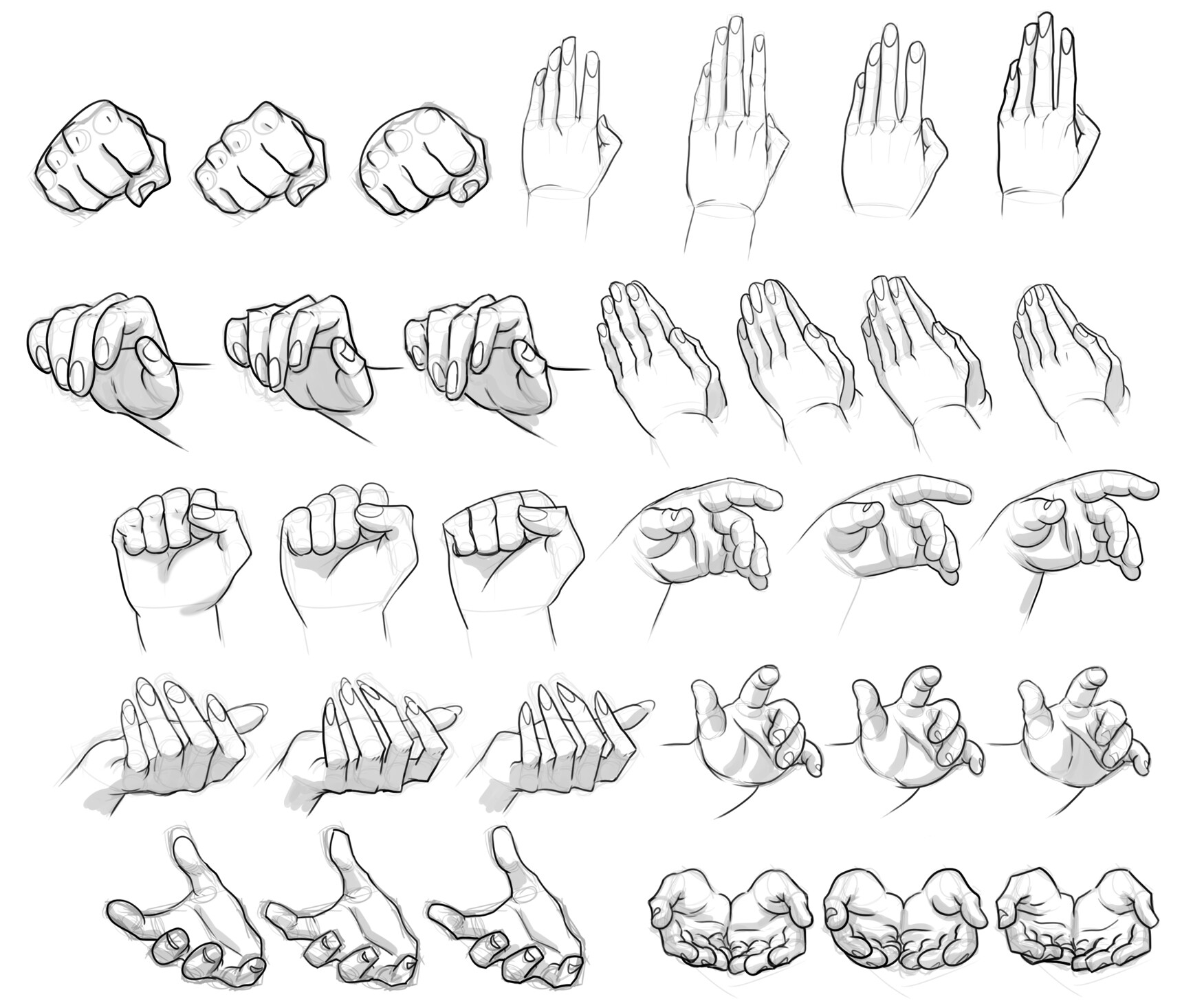 ArtStation - Anatomic work: the hand