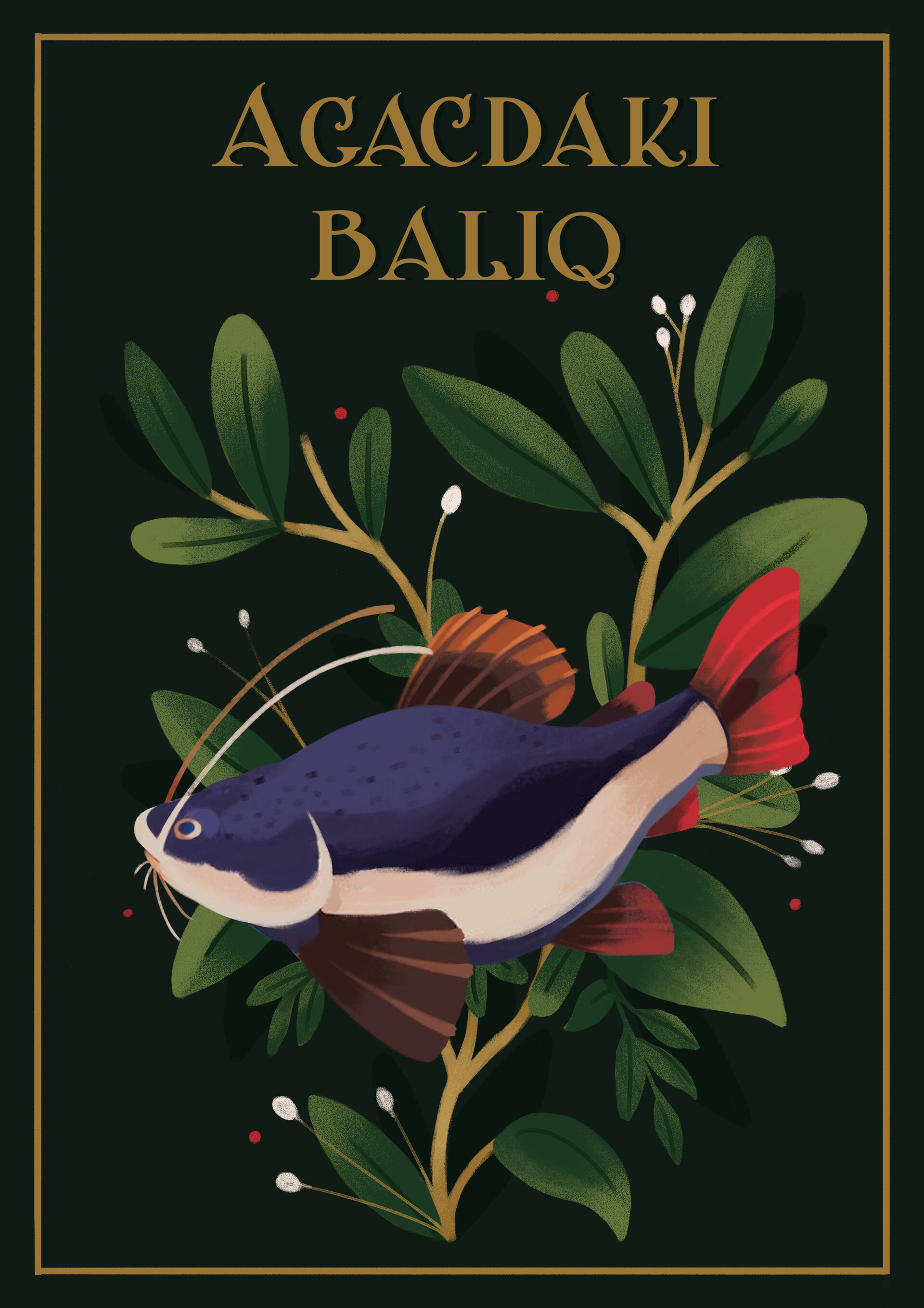 ArtStation "Fish in a tree" book cover