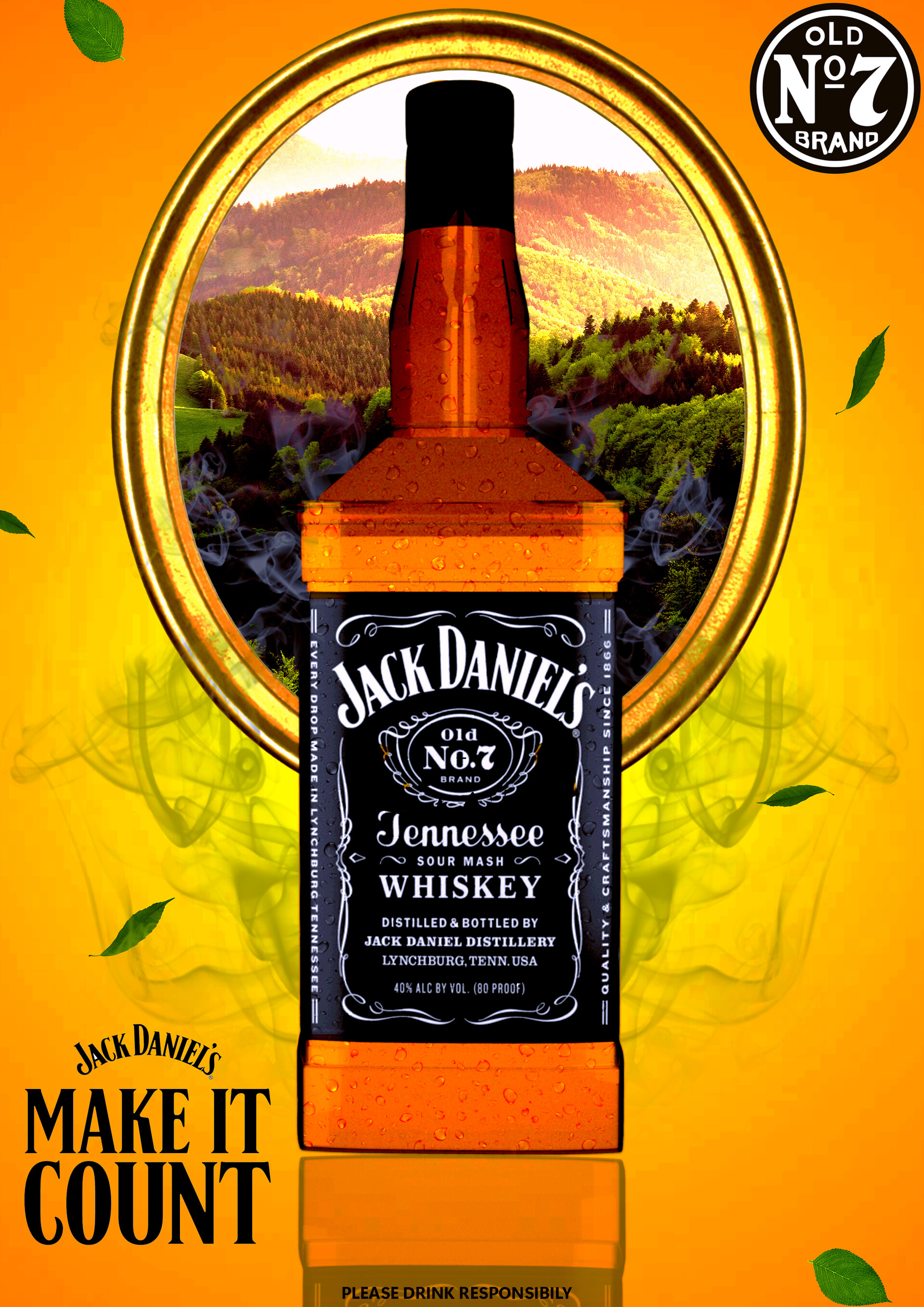 Jack daniels happy birthday label