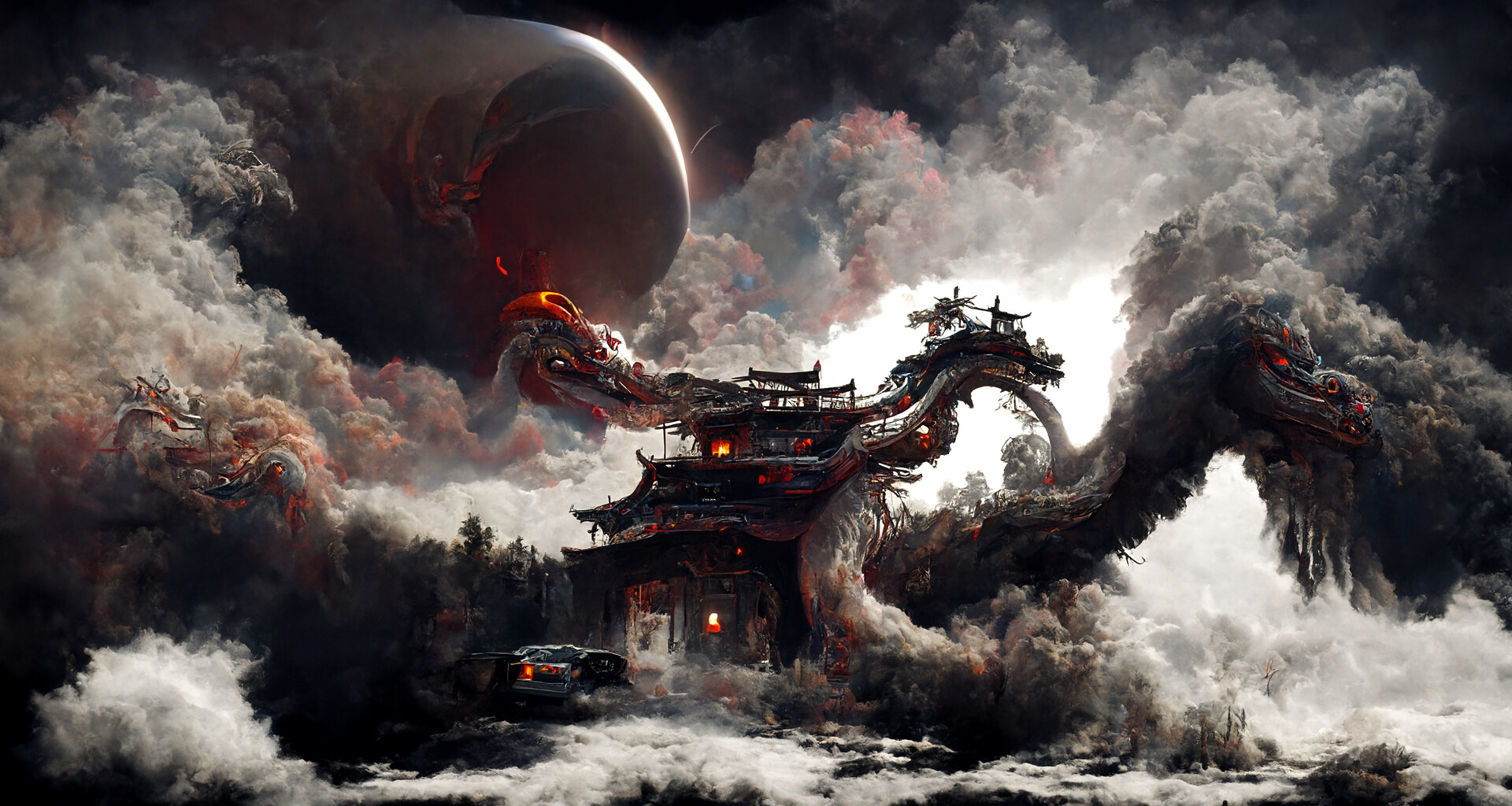 ArtStation - Chinese Dragon & ShanShui 山水