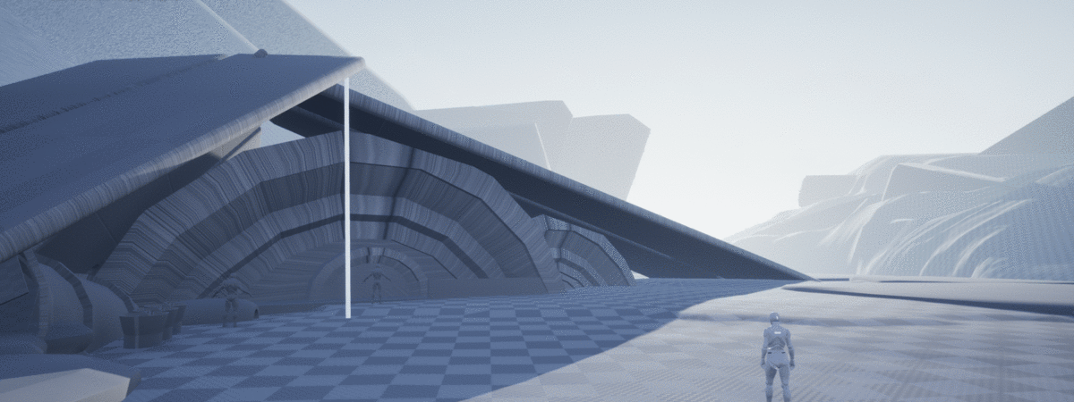 Gif progress of the scene being created.