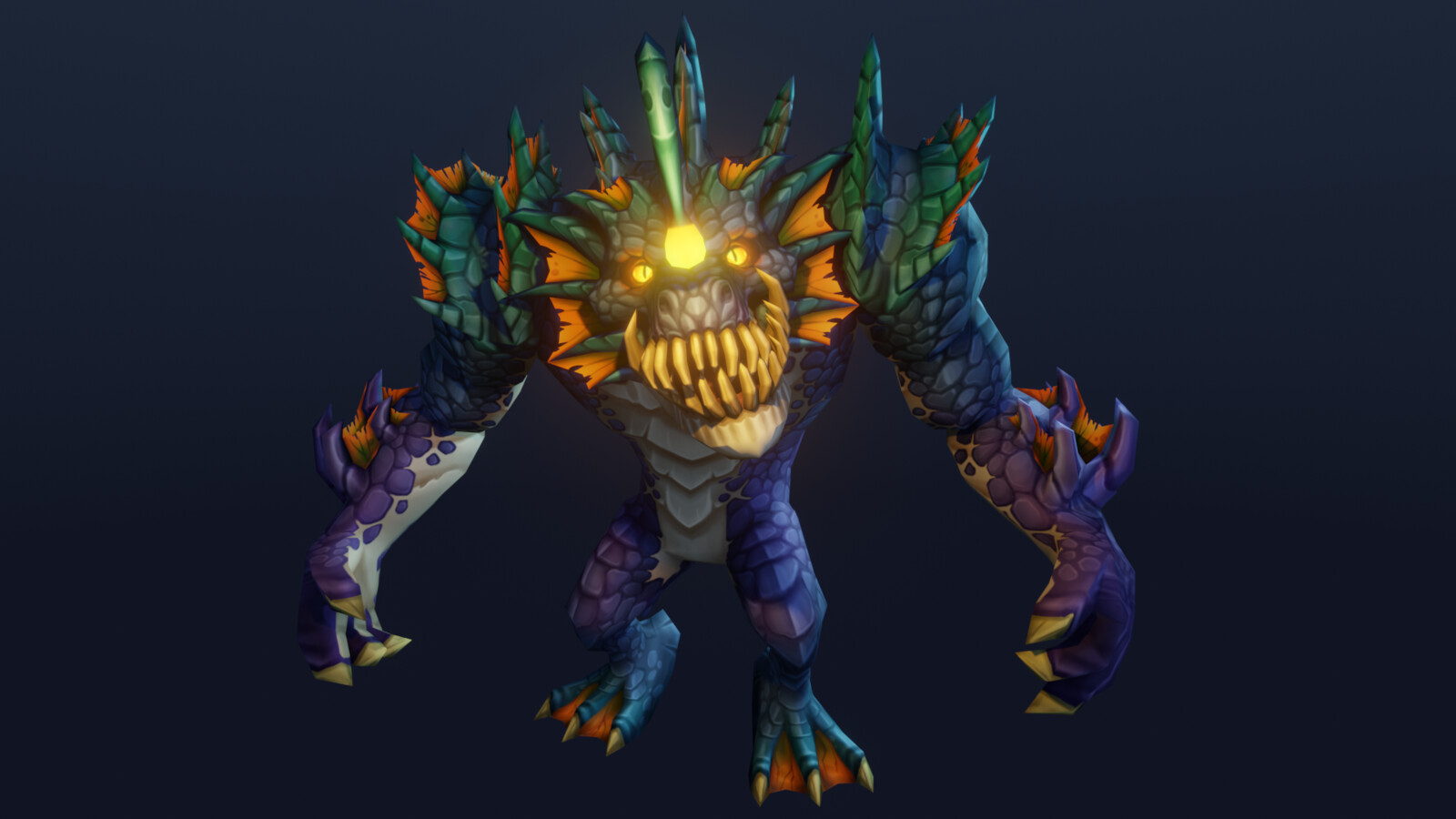 Marta pa czak stylized creature concept textures water stalker