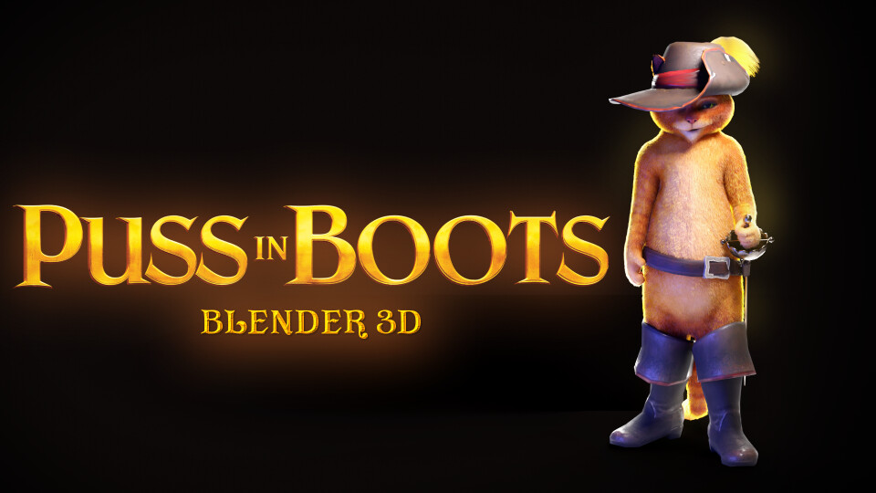 ArtStation Puss in Boots Blender 3D