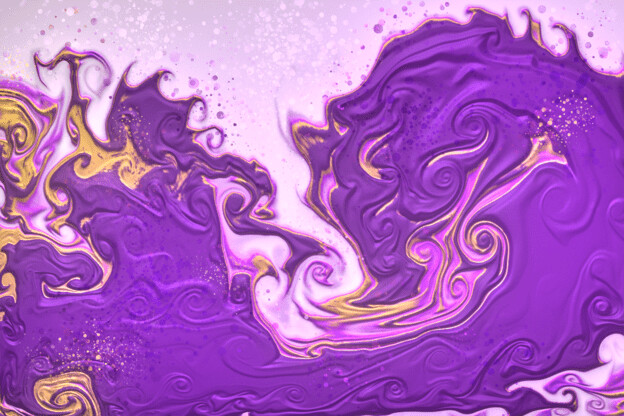 purchase version 3 prints here:  https://donlawrenceart.artstation.com/store/prints/8Lkxd/purple-and-yellow-fluid-pour-abstract-art-3