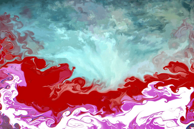 purchase version 5 prints here:  https://donlawrenceart.artstation.com/store/prints/eaoqP/red-purple-and-blue-fluid-pour-abstract-art-5