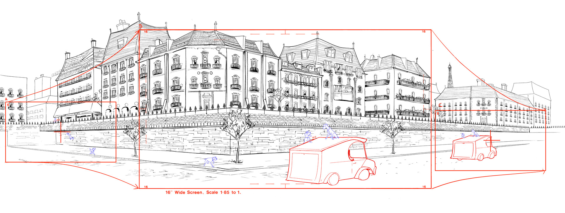 ArtStation - 2d layout - 101 dalmatians