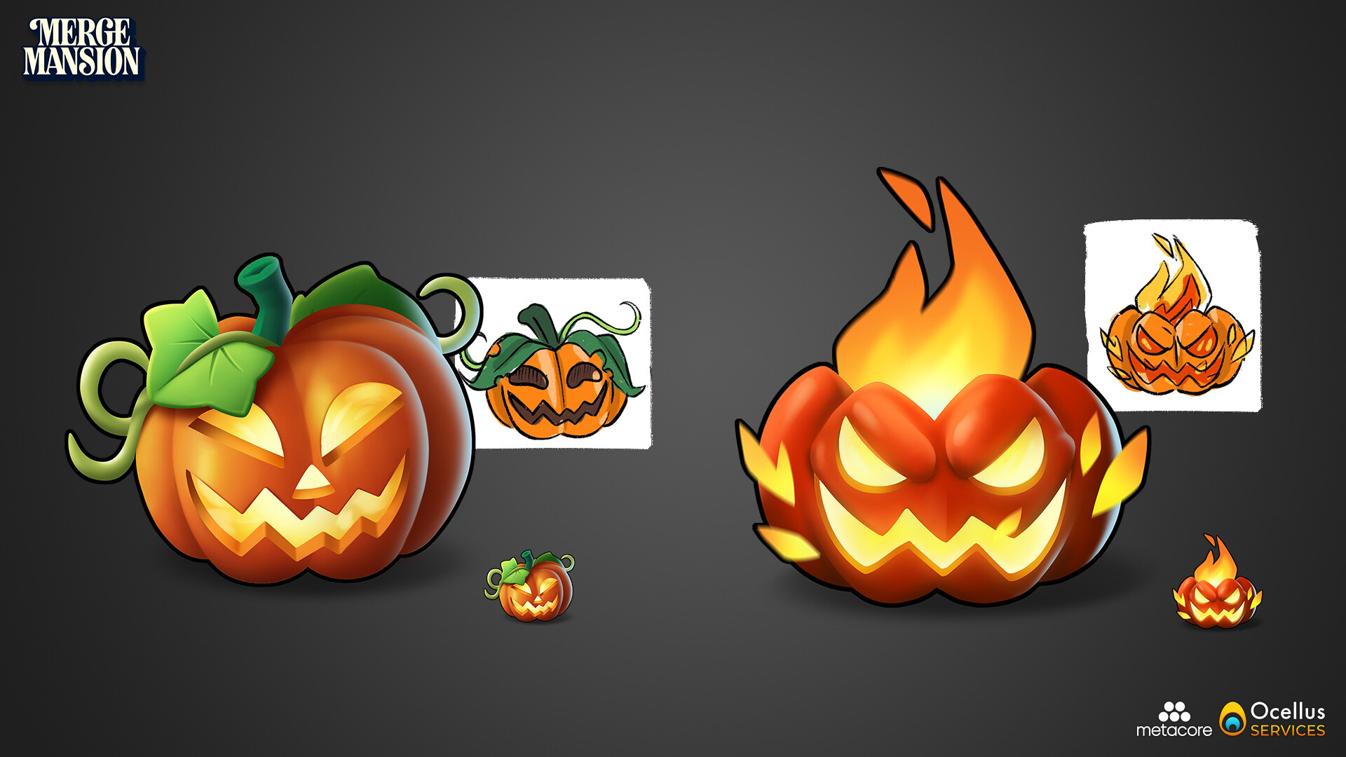 Ocellus SERVICES Merge Mansion Halloween Pumpkin Plant