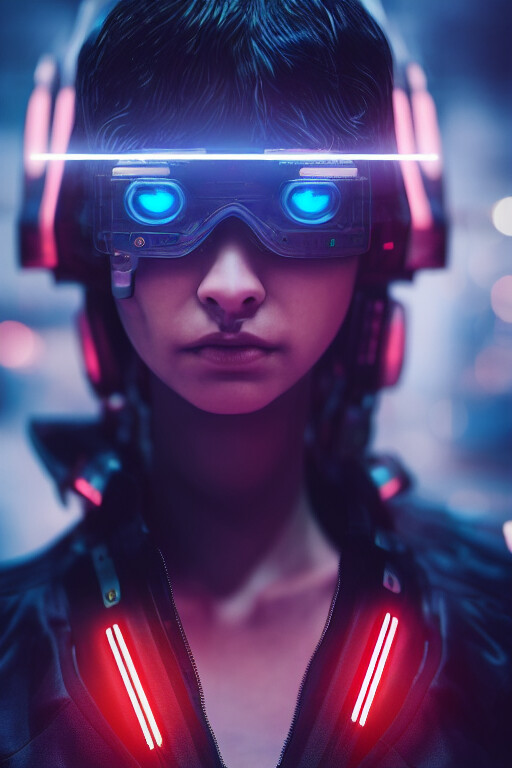ArtStation - Cyberpunk woman