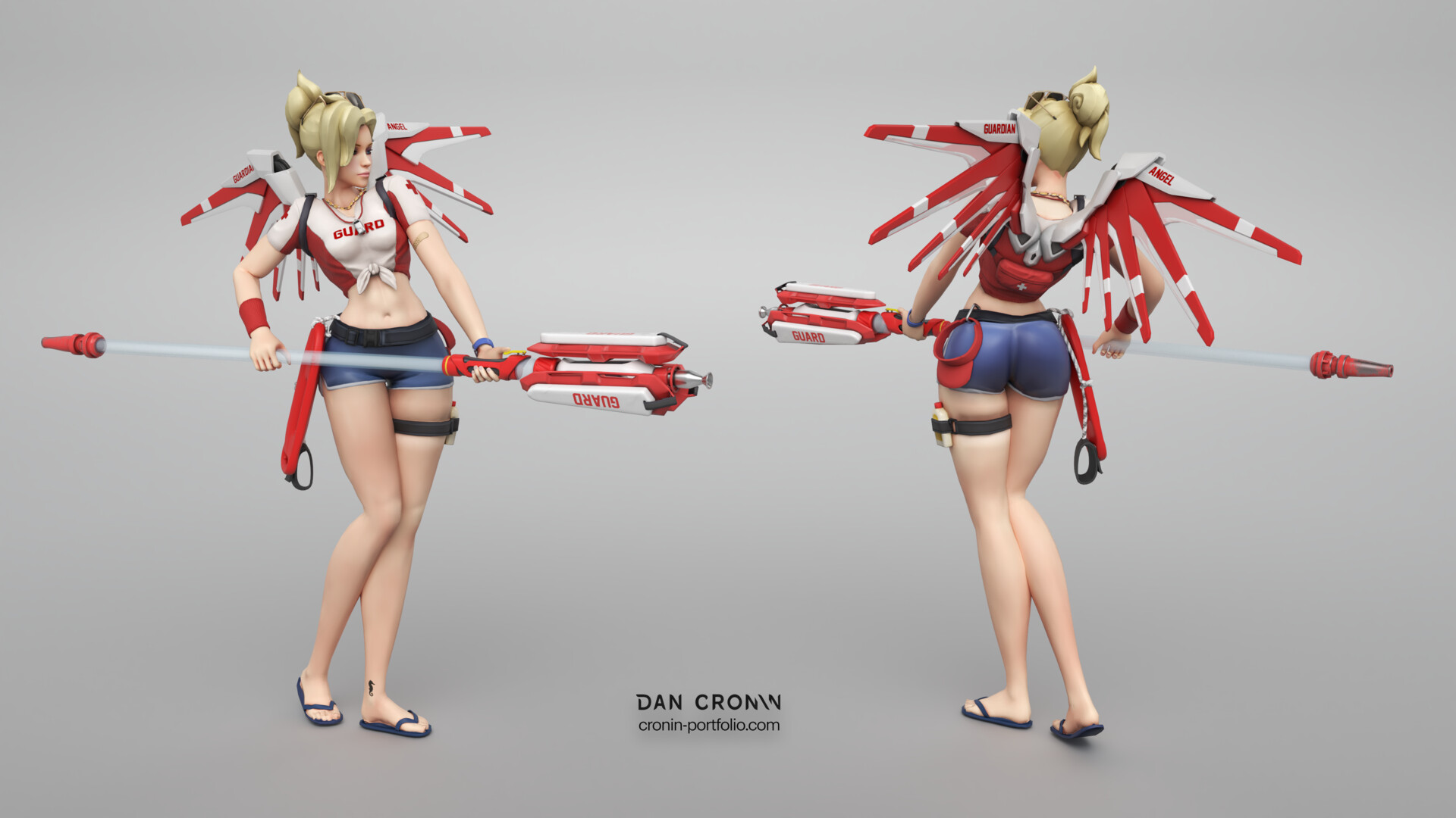 ArtStation - Mercy - Lifeguard Skin