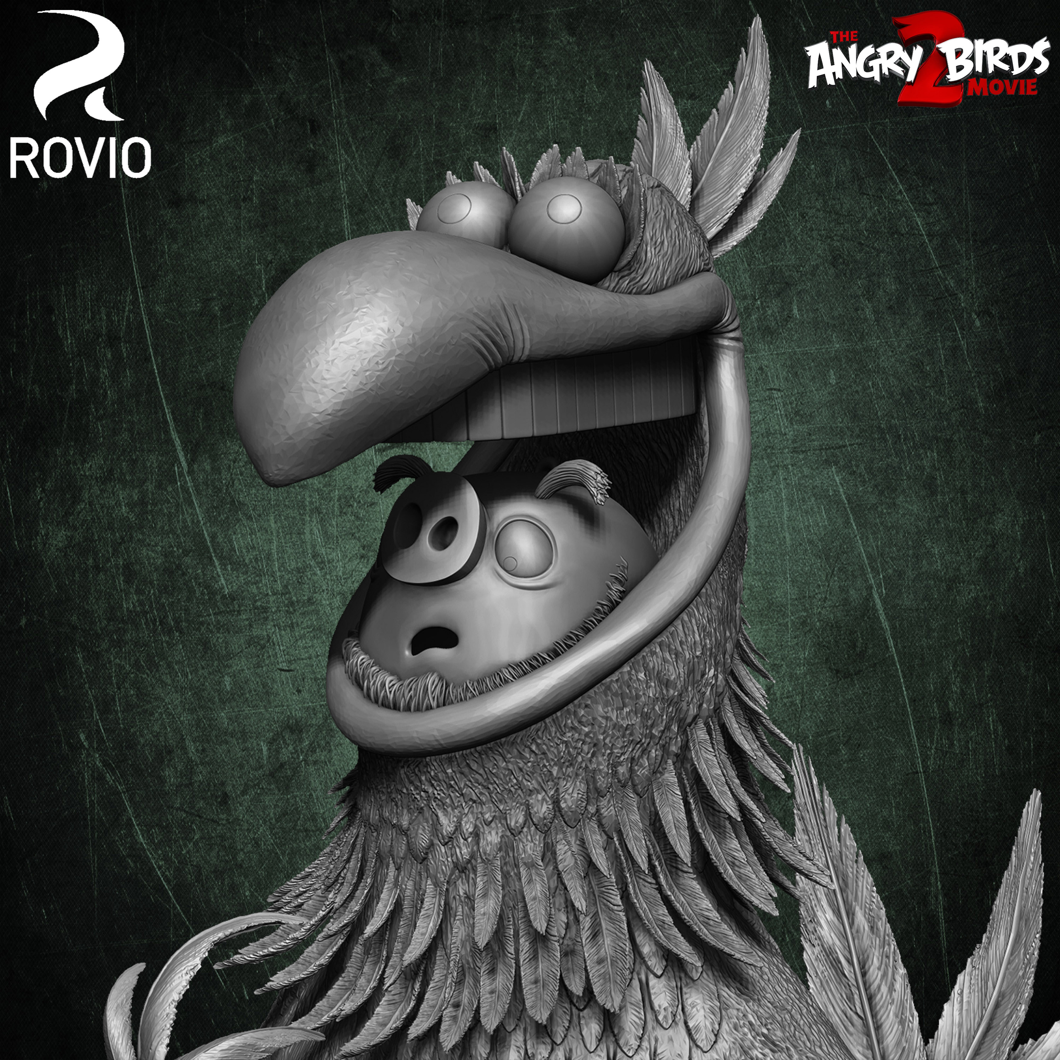 Harvey Angry Birds Movie 02 Rovio Entertainment sculpted by Yacine BRINIS 001