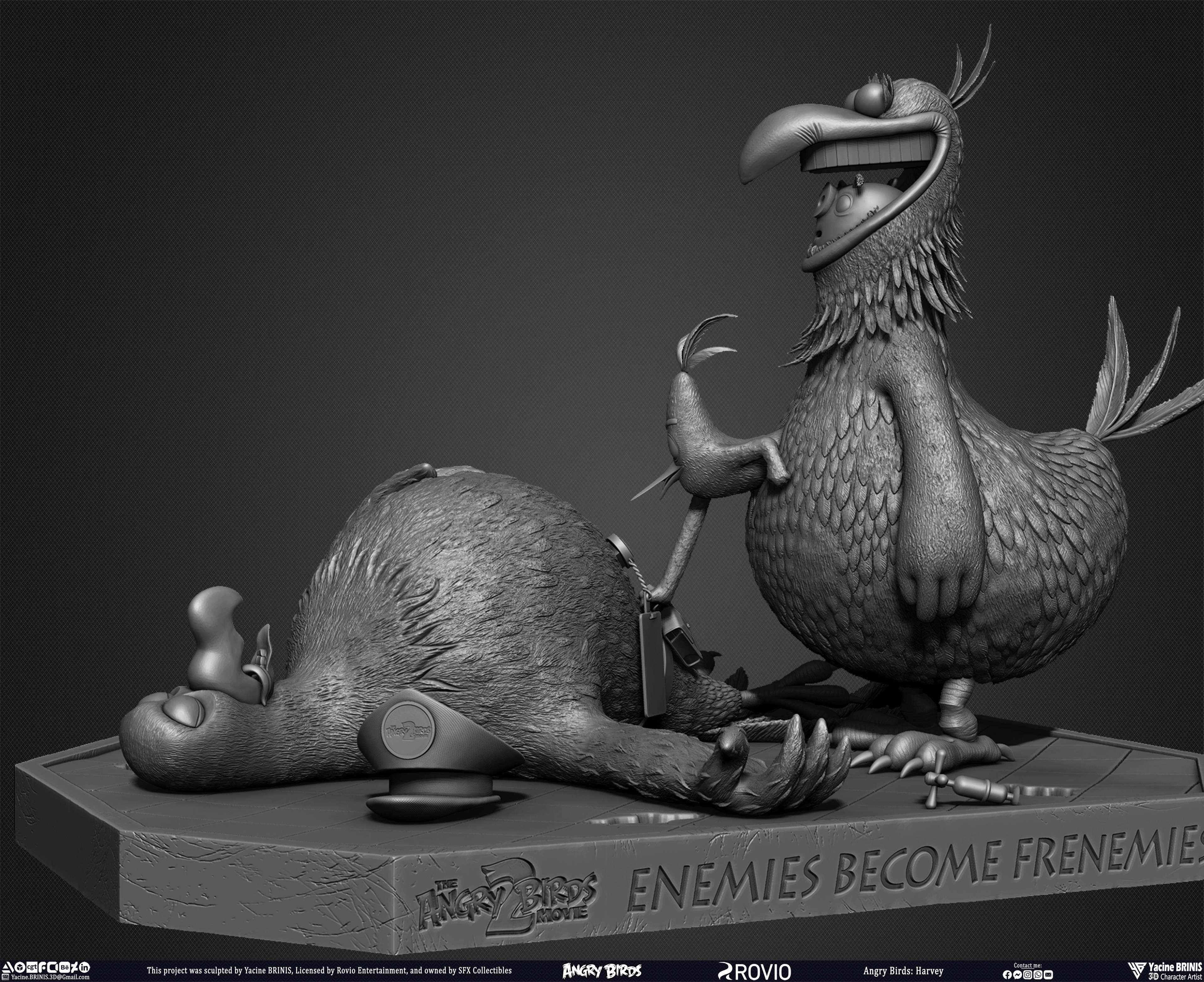 Harvey Angry Birds Movie 02 Rovio Entertainment sculpted by Yacine BRINIS 002
