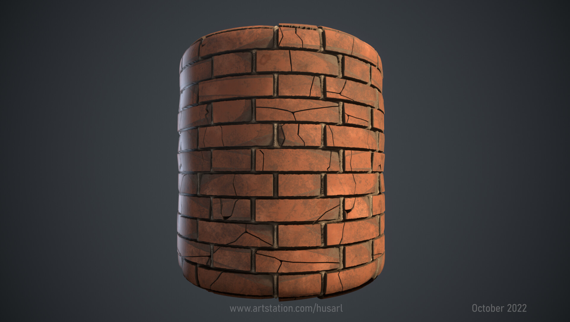 ArtStation Old Bricks   Aydar Khusnutdinov 1 Bricks Old Red Cylinder 