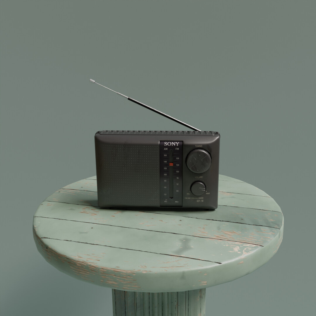 ArtStation Sony retro radio