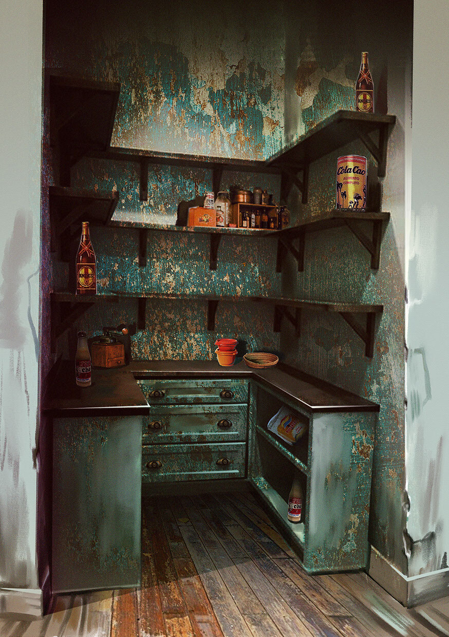 Set design for the film: Fantasmas y la Ultima Pesadilla