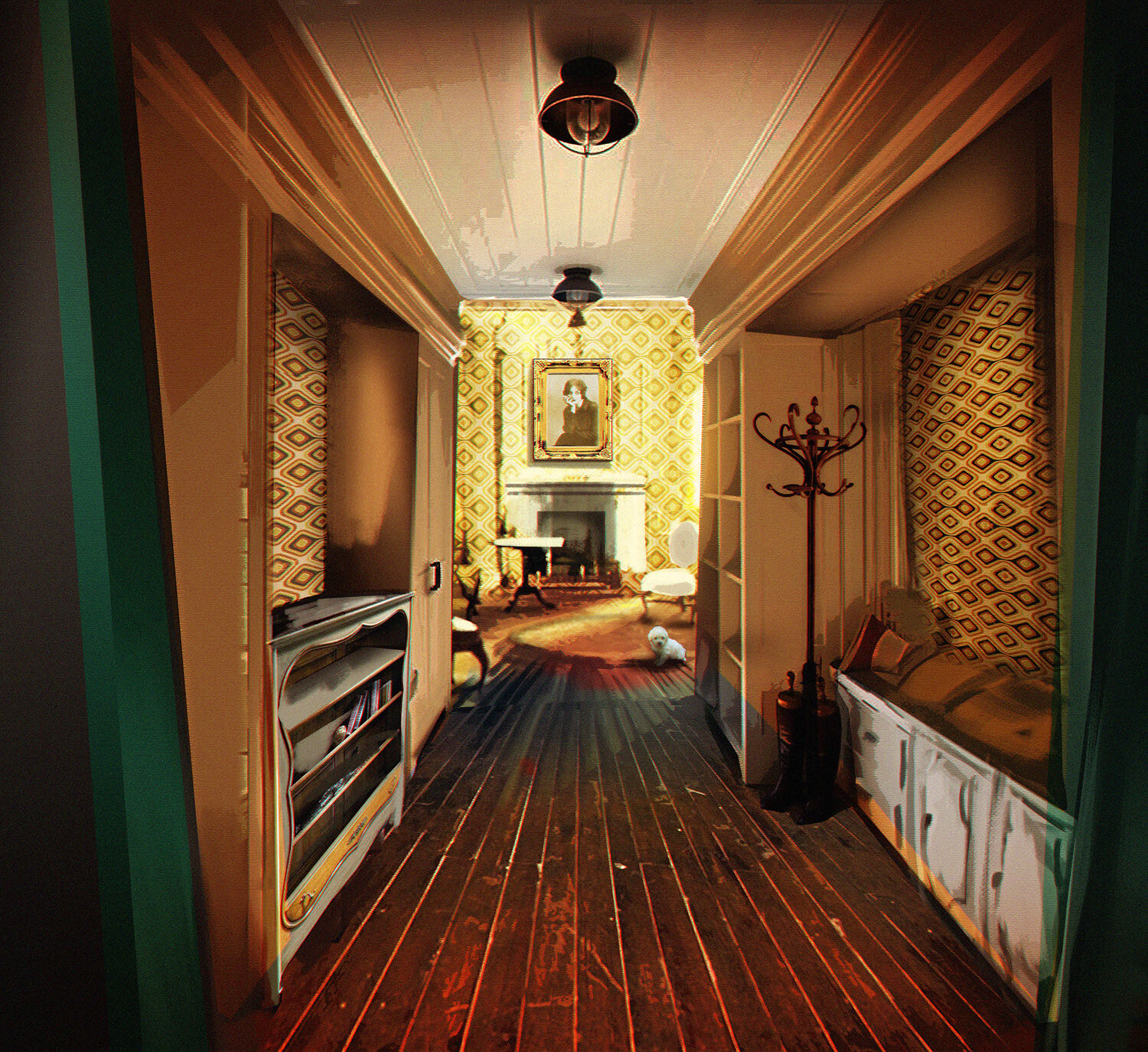 Set design for the film: Fantasmas y la Ultima Pesadilla