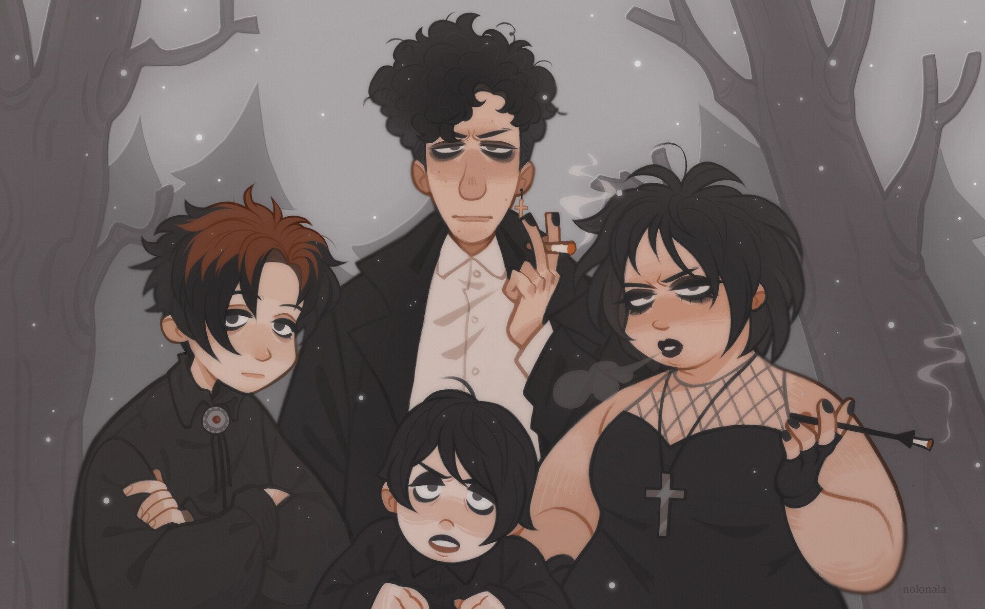 ArtStation - goth kids
