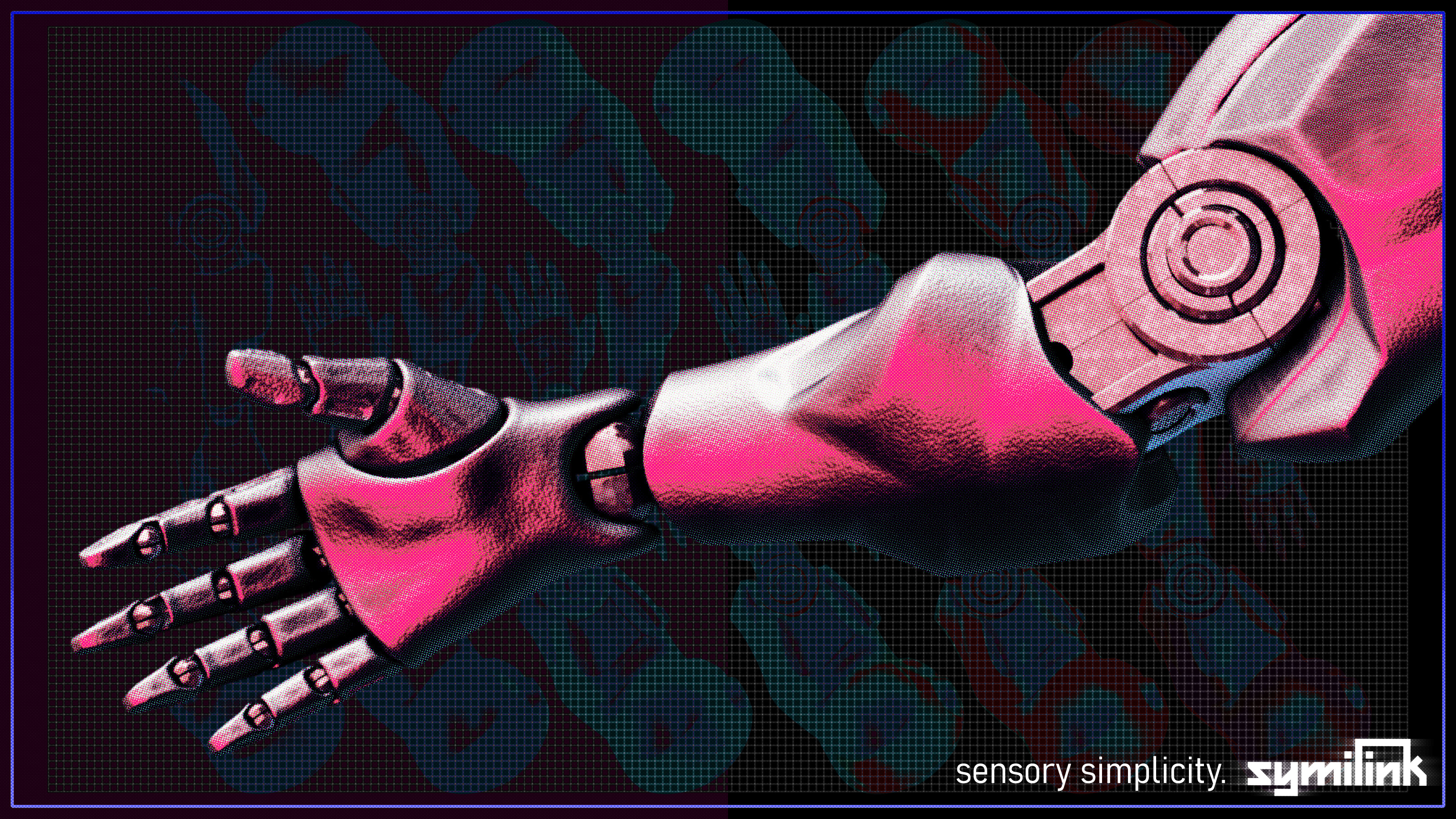 Singular arm. Using the array render from the previous as a background, modulo blended in with a transparency gradient. 