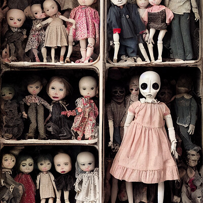 Dark philosophy darkphilosophy creepy doll collection vintage photo scary horro ad8327c2 188f 44e2 b268 9844a4323763