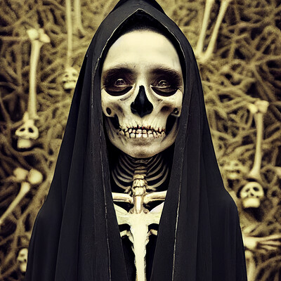 Dark philosophy darkphilosophy a portrait of a skeleton nun scary horror fright fdffb24c af90 49be 8990 32d4c44be095
