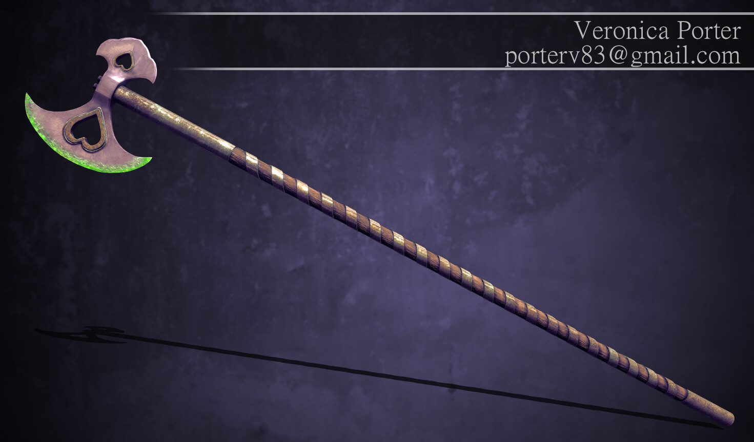 Veronica Porter Mountaineer's Axe with HeartShaped Holes Project