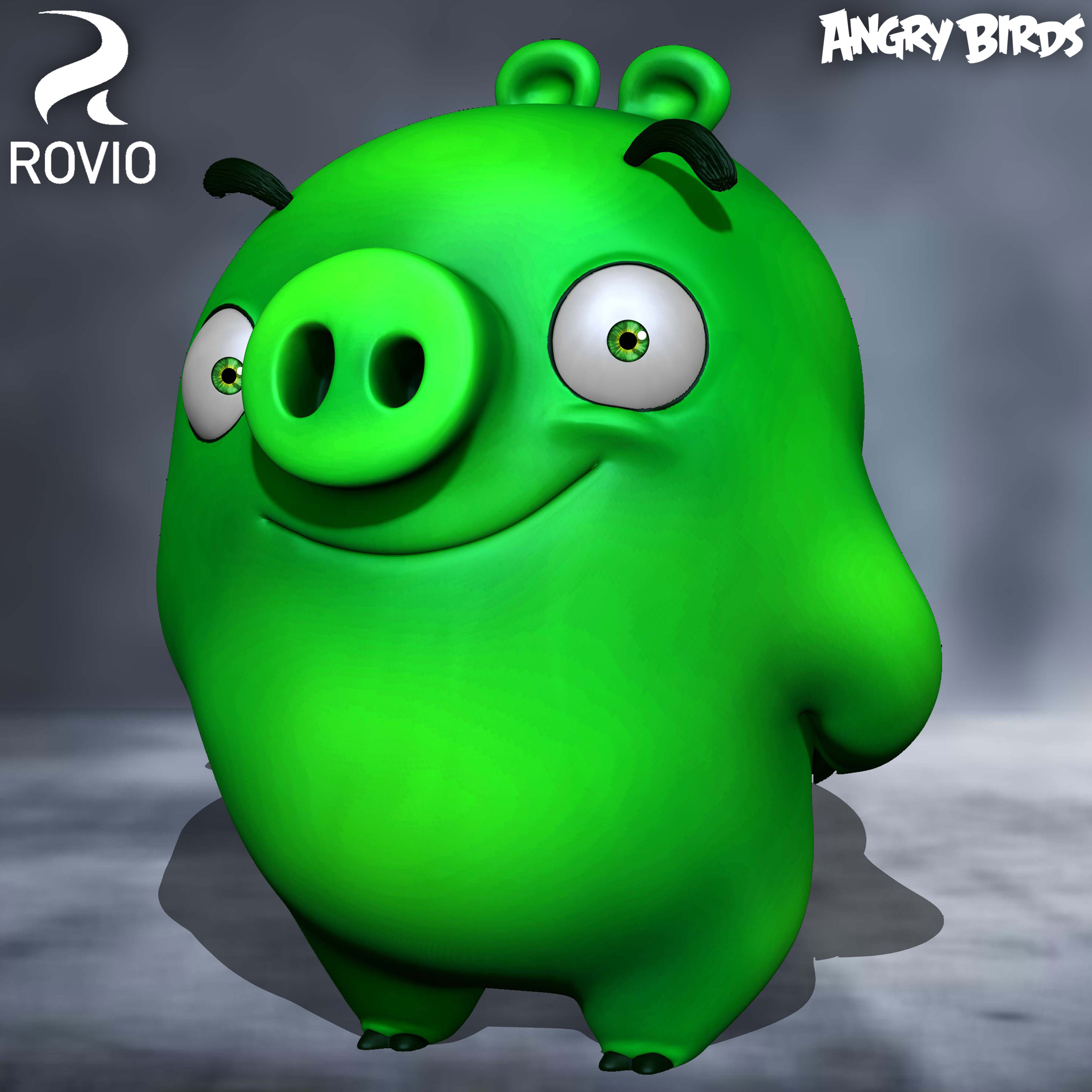 Pigs Angry Birds Rovio Entertainment Pose sculpted By Yacine BRINIS 001