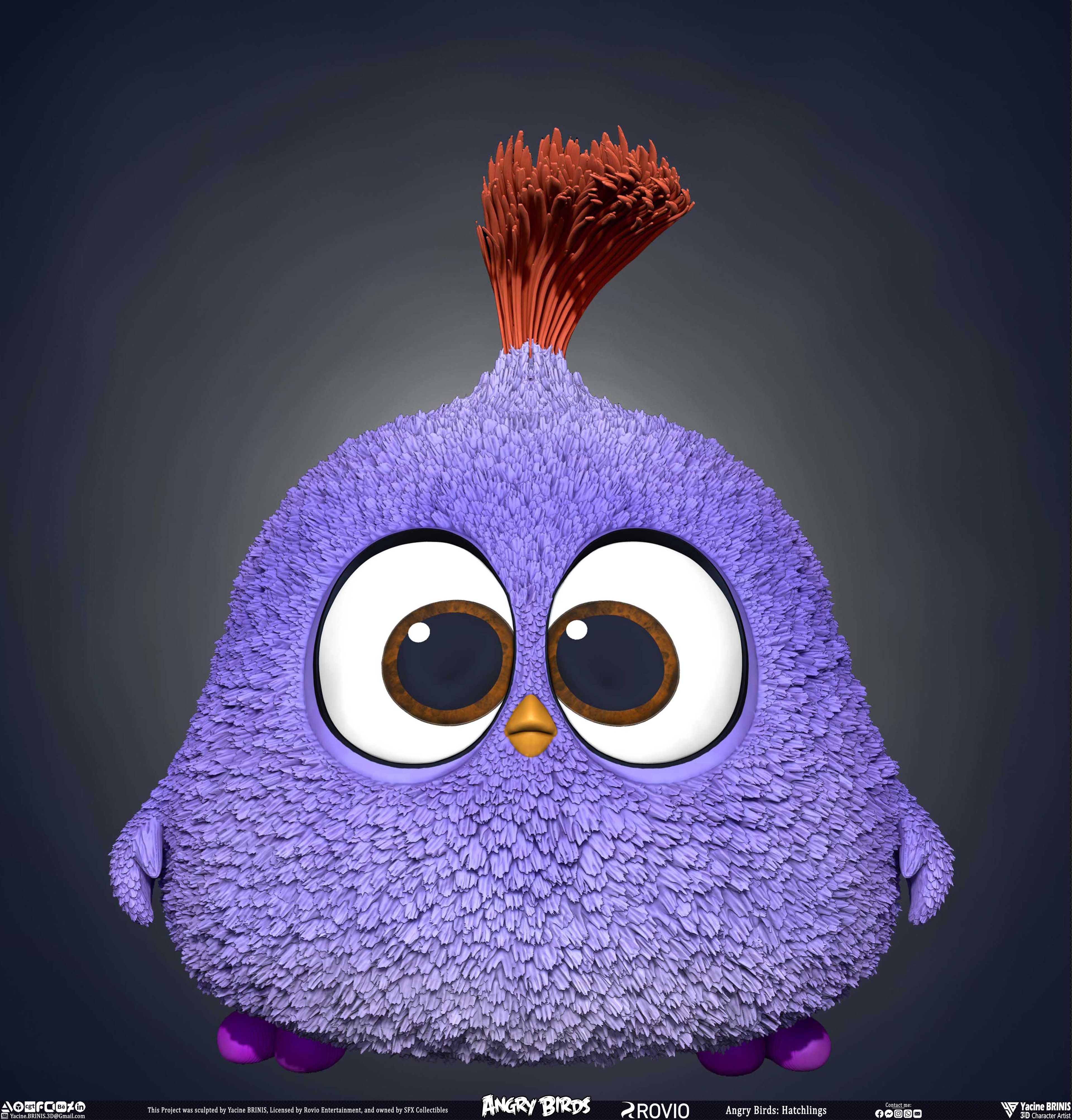 Hatchlings Angry Birds Rovio Entertainment sculpted By Yacine BRINIS 022