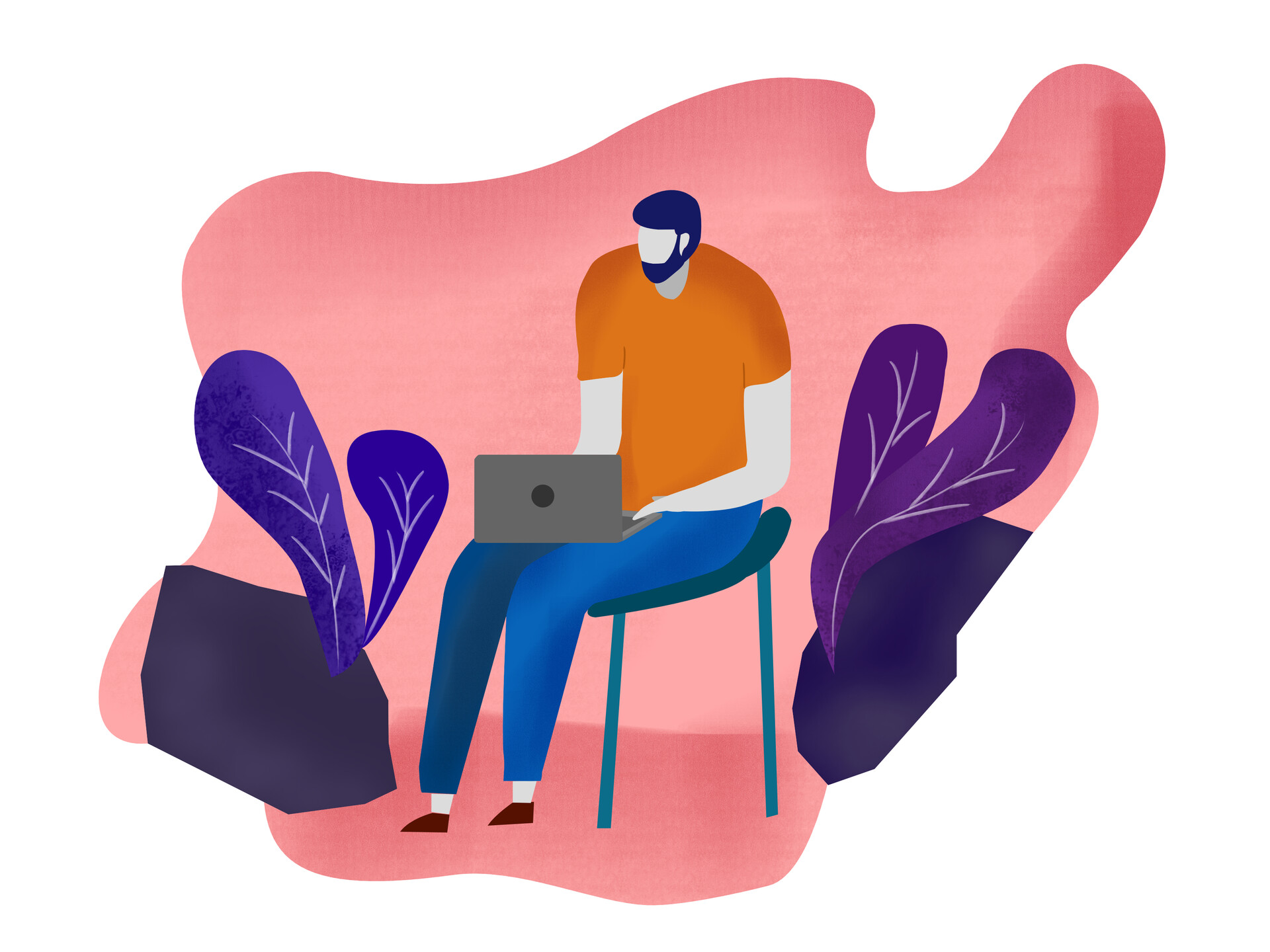 ArtStation - Man with laptop