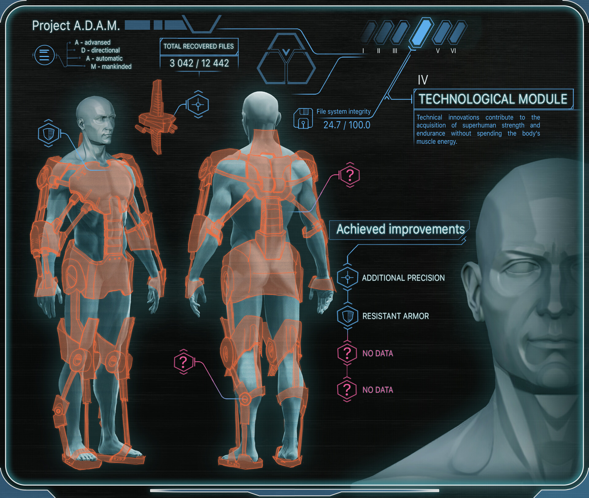ArtStation UI Prototype Upgrade Screen (work in progress)