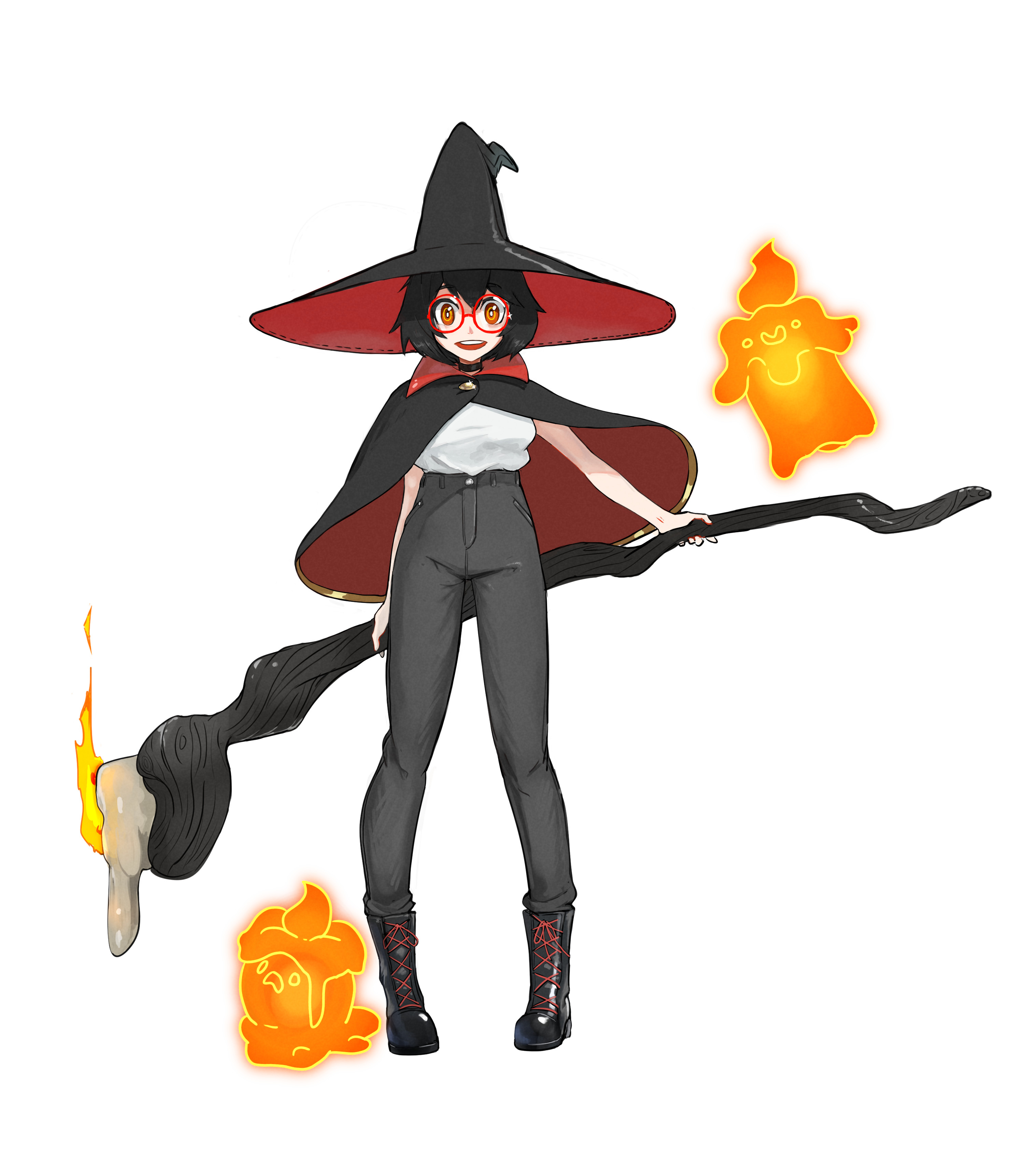 Confident pose but also to read her outfit from the front easier. 