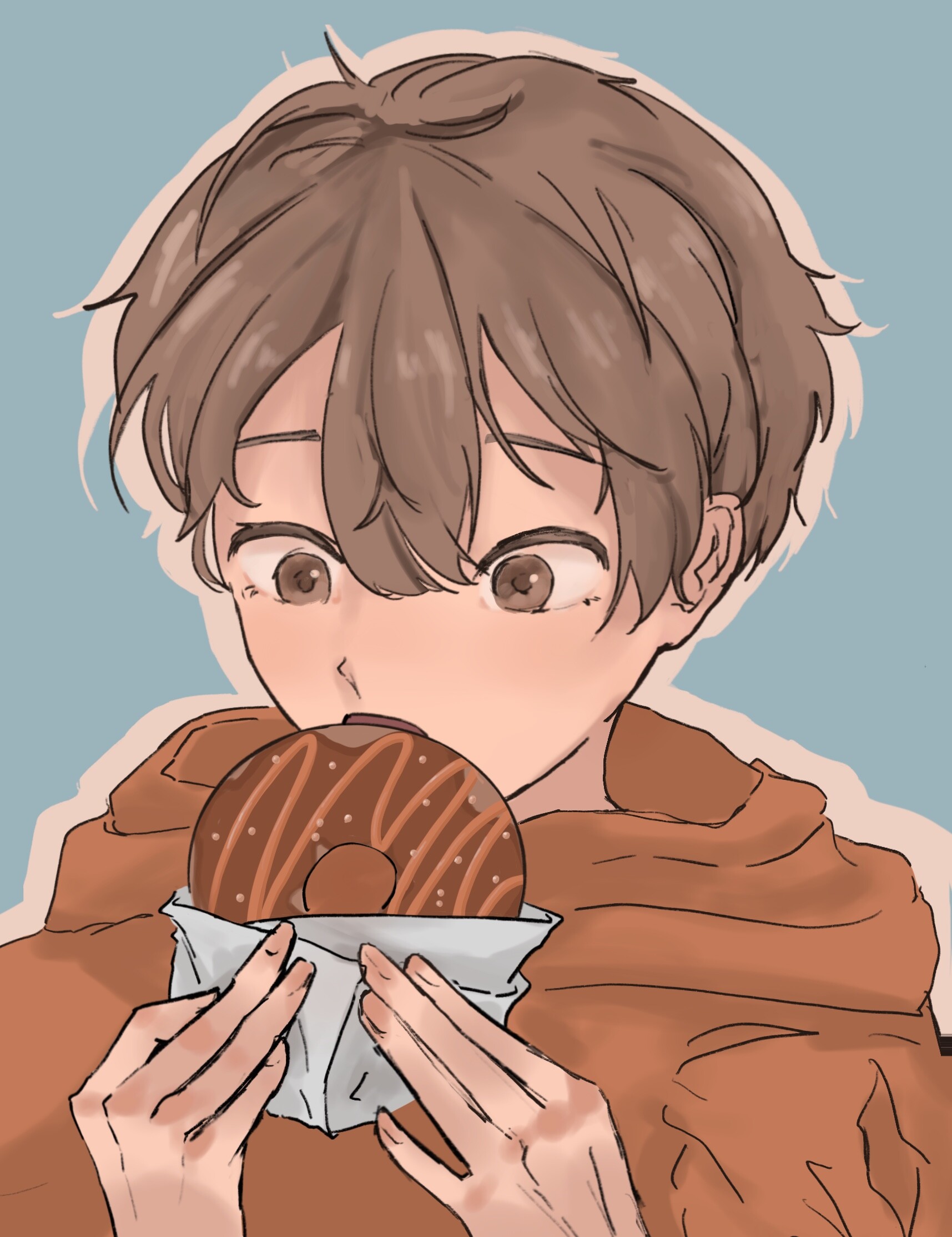 Anime Boy Eating a Cupcake by Asuna76 on DeviantArt