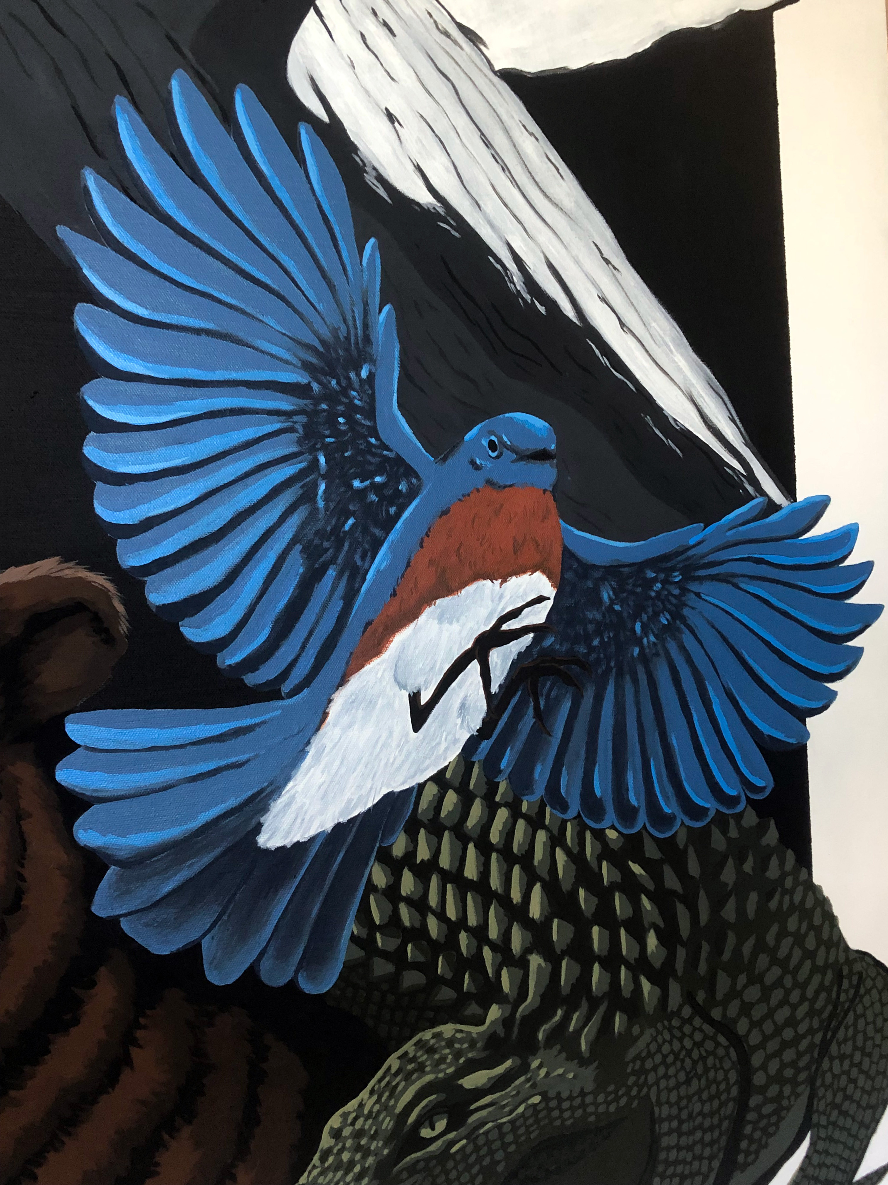 Close up of the large bird