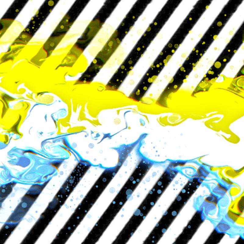 Yellow and White fluid abstract collection