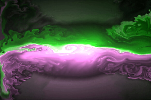 purchase version 2 prints here:  https://donlawrenceart.artstation.com/store/prints/WgWpK/purple-and-green-fluid-pour-abstract-art-2
