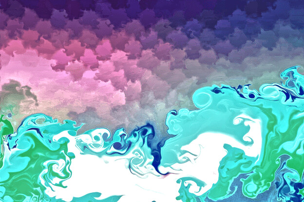 purchase version 4 prints here:  https://donlawrenceart.artstation.com/store/prints/8Lk9M/purple-blue-and-green-fluid-pour-abstract-art-4
