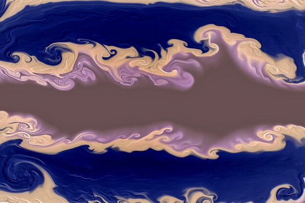 purchase version 3 prints here:  https://donlawrenceart.artstation.com/store/prints/eao9K/purple-blue-and-tan-fluid-pour-abstract-art-3
